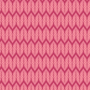 Abstract Leaf Chevron - Magenta and Pink