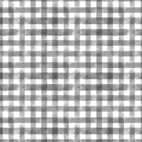 Black n White watercolour gingham