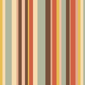 Muted Earth Tones Stripes