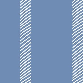 rope stripes, blue and white