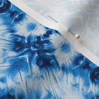 Shibori Abstract in Blue and White