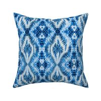 Shibori Abstract in Blue and White