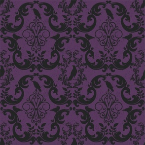 Raven Damask - Purple