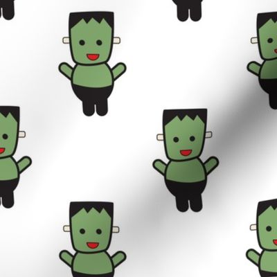 Frankenstein Monster Cute Kawaii Pattern