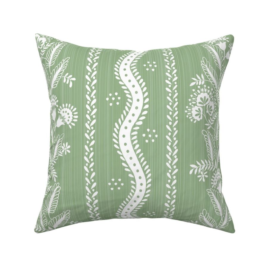 Lounge Green Emma Stripe Silhouette copy