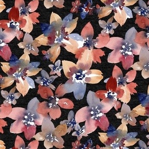 Autumnal Floral black small