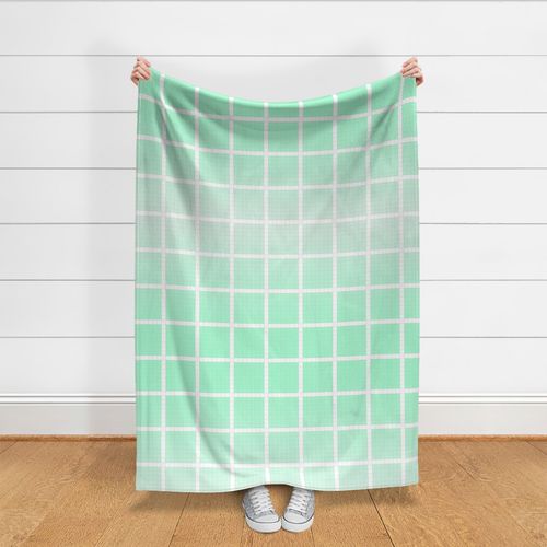 Checkered Mint Pixel Art - Large Scale