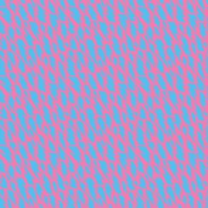 80´s flash pattern in baby blue on a white background - small scale