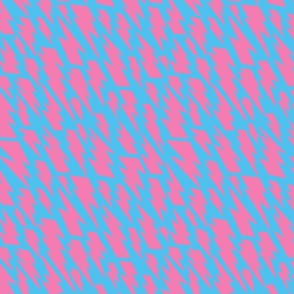 80´s flash pattern in pink on a light blue background -  middle scale