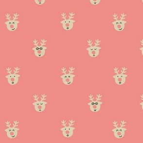 Reindeer pink 6x6