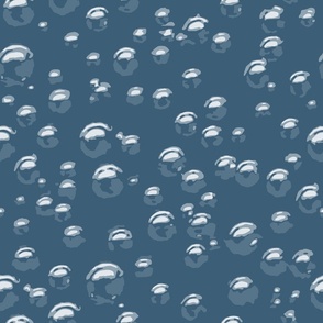 Mono Blue Bubbles