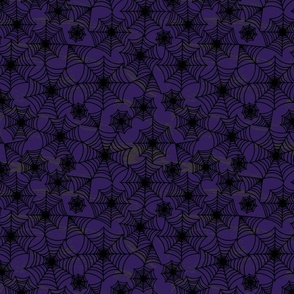 Deep Dark Purple Cobwebs