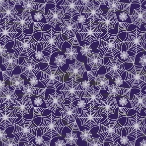 Bold Cobwebs on Purple