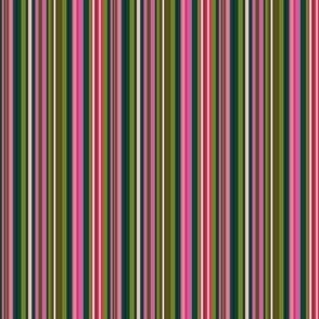 micro mini // Vertical Summer Colored Multi Stripes // 2"