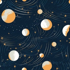 Moon Phases and Stars