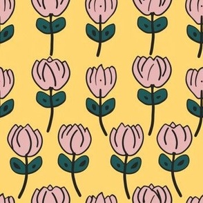 Pink Tulip Doodle