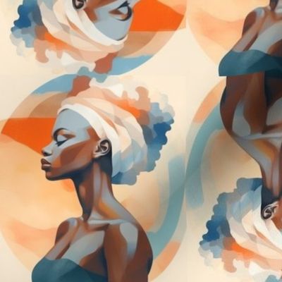 Abstract African American Woman