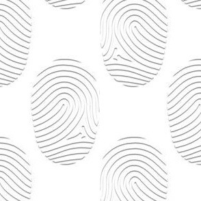 Fingerprint Cutouts on White