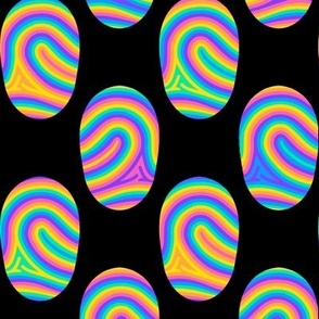 Groovy Rainbow Fingerprints
