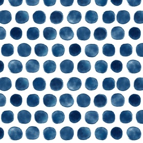 Watercolor Blue dots (medium)
