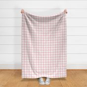 Large Scale // Christmas Houndstooth Blush Pink (Merry Berry Palette)