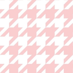 Large Scale // Christmas Houndstooth Blush Pink (Merry Berry Palette)