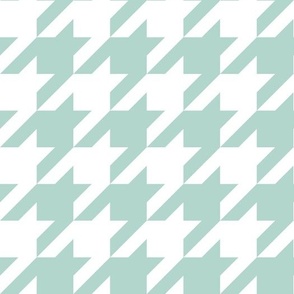Large Scale // Christmas Houndstooth Aquamarine  (Merry Berry Palette)