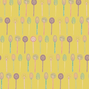 Transparent Lollipops Chartruese