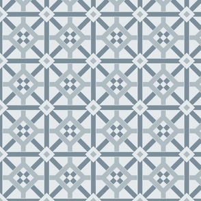 Geometric Pattern: Seville: Bluestone Light