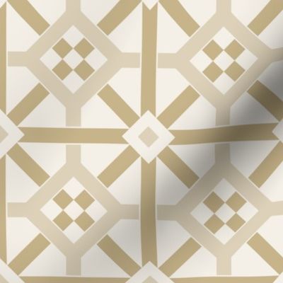 Geometric Pattern: Seville: Sandstone Light