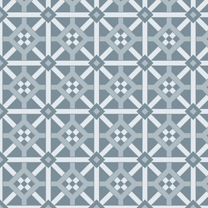 Geometric Pattern: Seville: Bluestone Dark