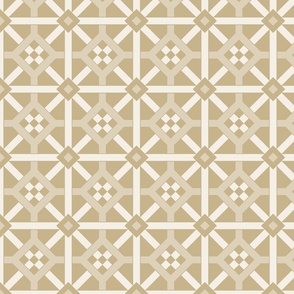 Geometric Pattern: Seville: Sandstone Dark