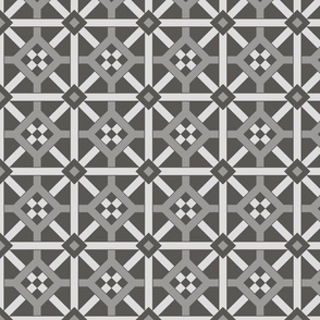 Geometric Pattern: Seville: Slate Dark