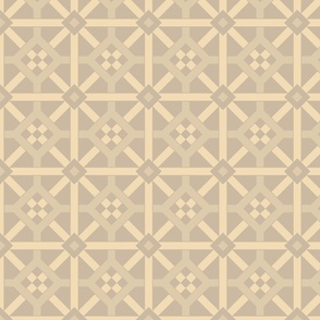 Geometric Pattern: Seville: Parchment Dark