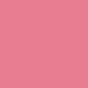 Salmon pink blush carnation #E87D91 plain solid color