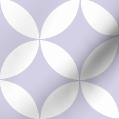 purple pastel geometrical circles - floral - nursery - quilt - vintage 