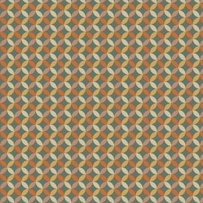 Geo Bohemian Fall Pattern in an autumnal colour palette - small scale
