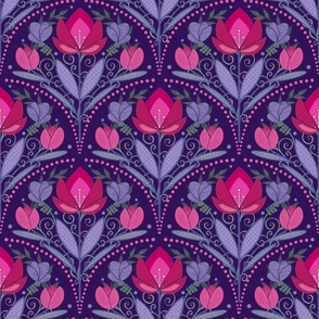 Folk_Art_Floral_pink and purple