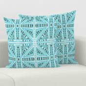 CT2485 Tribal Mud Cloth in Aqua