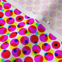 CMYK halftone dots - lipstick pink