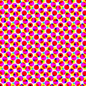 CMYK halftone dots - lipstick pink