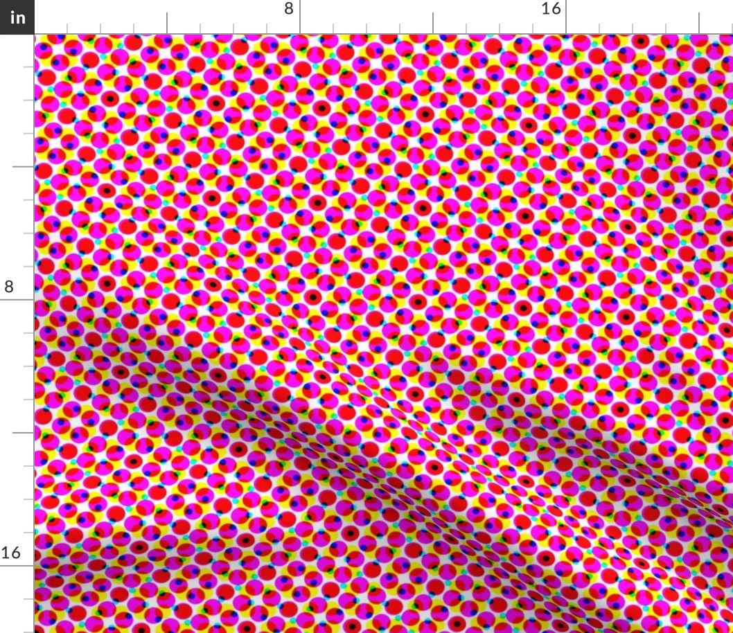 CMYK halftone dots - lipstick pink