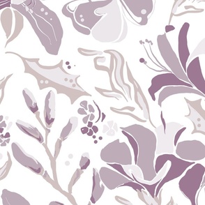 [Large] Botanica Collage Pink Purple Soft