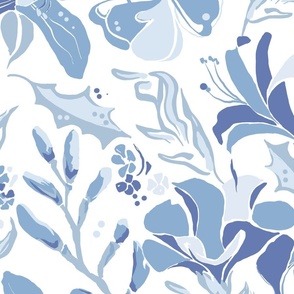 [Large] Botanica Collage Blue Soft