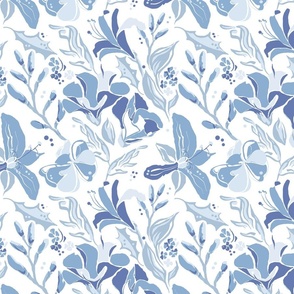 [Medium] Botanica Collage Blue Soft
