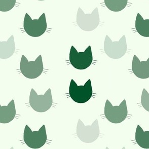 Green cats, Modern cats, Cat heads, Gender neutral cats