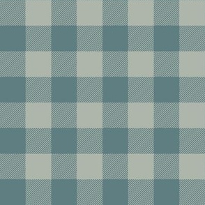 Gingham Check | Blue and Dusty Sage | Farmhouse