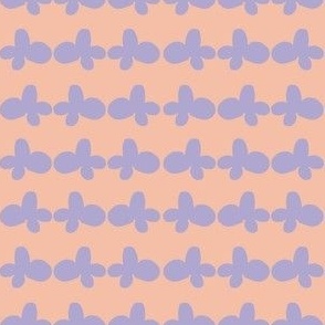 Abstract Blob Lavender+Apricot