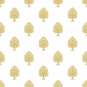 SMALL ree Block Print Wallpaper - gold_ yellow_ simple woodcut_ linocut interiors design 6in