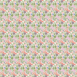 Colorful Floral meadow- extra small